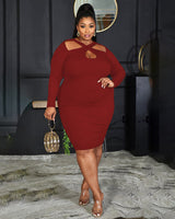 CRISSCROSS KNIT DRESS