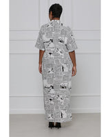 The newspaper maxi dress