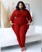 Plus Size Harem Jumpsuit