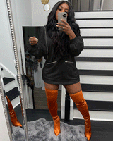 WEEKEND VIBE CHENILLE HOODIE DRESS