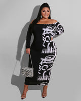 Split View Body-con Dress