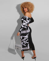 Split View Body-con Dress