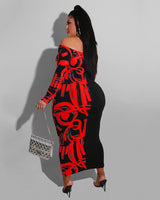 Split View Body-con Dress