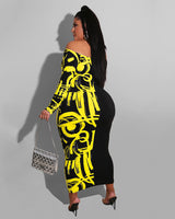 Split View Body-con Dress