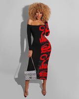 Split View Body-con Dress