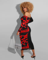 Split View Body-con Dress