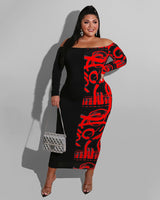 Split View Body-con Dress