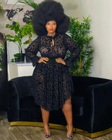 Wow Black Lace Dress