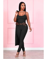 Cardigan Jumpsuit Set