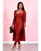 Cardigan Jumpsuit Set