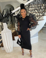 RUFFLE ME DOWN DRESS