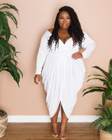 Athena Draped Midi Dress