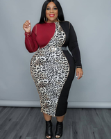 Brown Tricia Multi Print Midi Dress