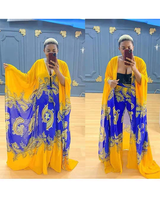 Rich Queen Vibes- 2pc Kaftan Top/Pant SET