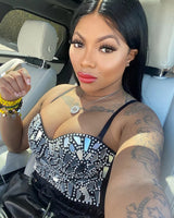 Pearls & mirrors corset