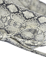 Snake Skin Slim Kimono Belt