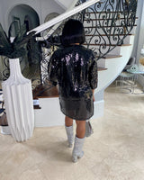 BLACK QUEEN SHIRT DRESS