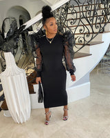 RUFFLE ME DOWN DRESS