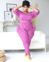 Plus Size Harem Jumpsuit