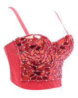 Pearls & mirrors corset