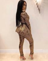 “Rich Auntie” Sequin Suit