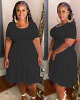 Joyce Solid Skirt Set