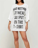 BLACK QUEEN SHIRT DRESS