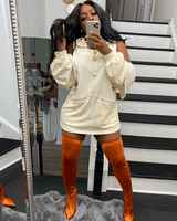 WEEKEND VIBE CHENILLE HOODIE DRESS