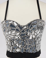 Pearls & mirrors corset