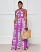 JUST FOR YOU PLUNGING NECKLINE JUMPSUIT