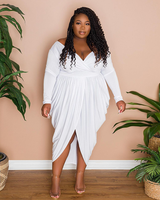 Athena Draped Midi Dress