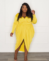 Athena Draped Midi Dress