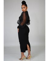 RUFFLE ME DOWN DRESS