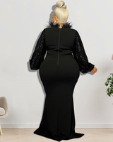 Runway Sequin Gown Dress