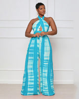 JUST FOR YOU PLUNGING NECKLINE JUMPSUIT