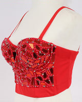 Pearls & mirrors corset