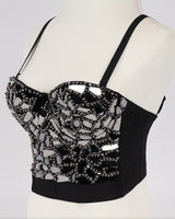 Pearls & mirrors corset