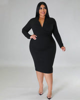 Long Sleeve Bandage Dress