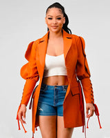 Blaze Lace Sleeve Blazer