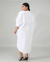 Blocks Tunic Plus Size Dress - Girlsintrendy, Girls In Trendy