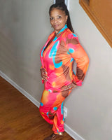 Colorful Jogger Pantsuit