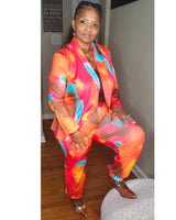Colorful Jogger Pantsuit
