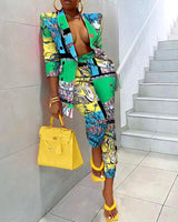 Colorful Jogger Pantsuit