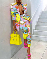 Colorful Jogger Pantsuit
