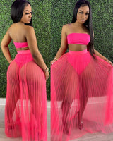 BANDEAU BIKINI SKIRT SET