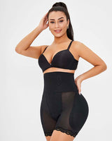 Mesh Lace Trim Shapewear Shorts