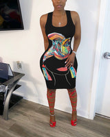 Red Lip Empress Dress