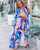 Rich Queen Vibes- 2pc Kaftan Top/Pant SET