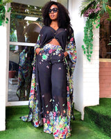 Rich Queen Vibes- 2pc Kaftan Top/Pant SET
