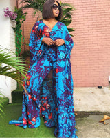 Rich Queen Vibes- 2pc Kaftan Top/Pant SET